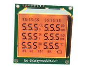 Orange Color LED LCD Panel Screen Customized FSTN Segment Monochrome 3.3V