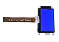 STN Negative Blue LED Custom LCD Module , COG Resolution 128x64 LCD Module