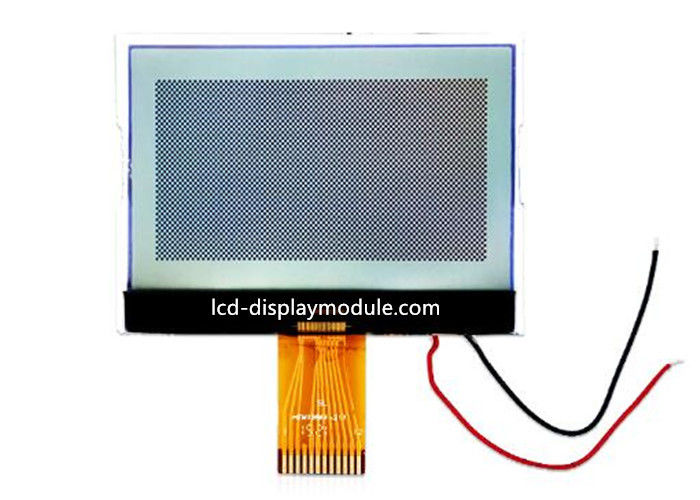 Monochrome Graphic Custom LCD Module , 128 x 64 3.3V Backlight Chip On Glass LCD Display