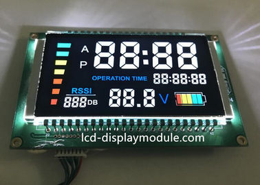 PIN Connector VA 7 Segment LCD , Household Appliance Negative LCD Segment Display
